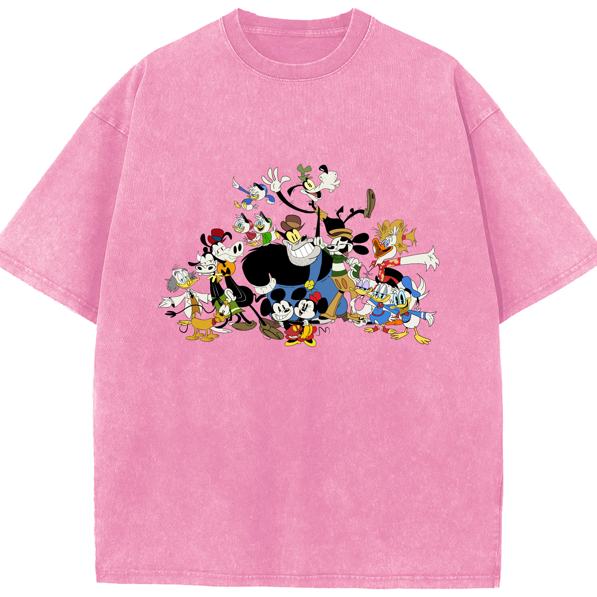 （画像用） ミッキーマウス Mickey Mouse 綿100% ヴィンテージ風 半袖Tシャツ（フロントプリント）